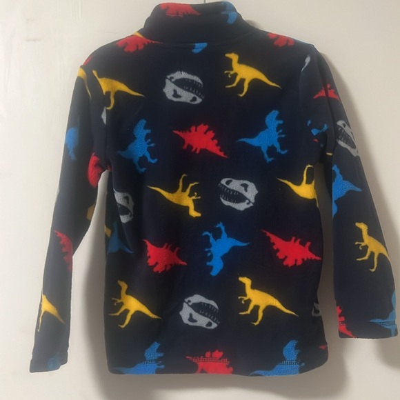 The children’s place toddler boy 5T navy fleece dino 1/4 zip pullover, like new - Picture 4 of 4